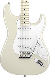 Str shape electric guitar Fender Stratocaster Eric Clapton - Olympic white
