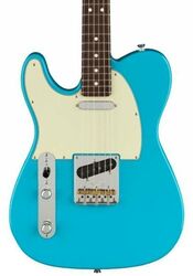Left-handed electric guitar Fender American Professional II Telecaster Left Hand (USA, RW) - Miami blue