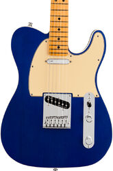 Tel shape electric guitar Fender American Ultra Telecaster (USA, MN) - Cobra blue