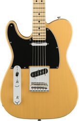 Left-handed electric guitar Fender Player Telecaster Left Hand (MEX, MN) - Butterscotch blonde
