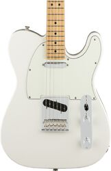 Tel shape electric guitar Fender Player Telecaster (MEX, MN) - polar white