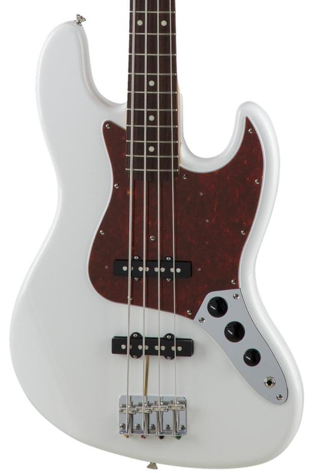 Solid body electric bass Fender Made in Japan Traditional II 60s Jazz Bass (RW) - olympic white