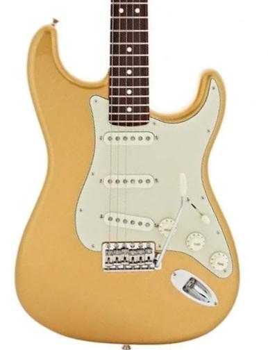 Str shape electric guitar Fender Made in Japan Hybrid II Stratocaster - Mystic aztec gold