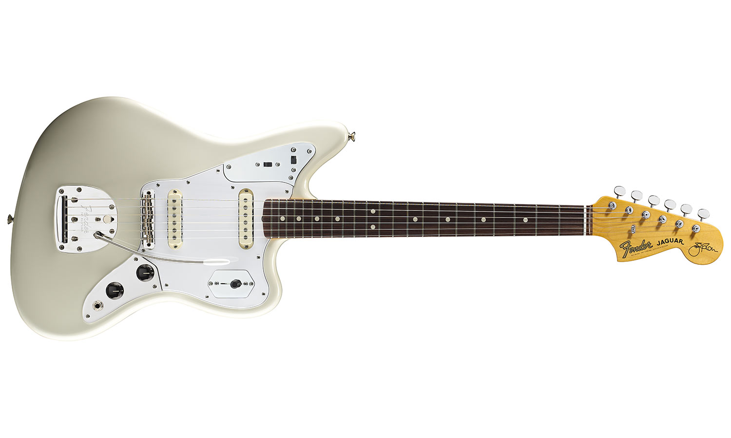 Fender Jaguar Johnny Marr Artist Usa Rw 2016 - Olympic White - Retro rock electric guitar - Variation 1