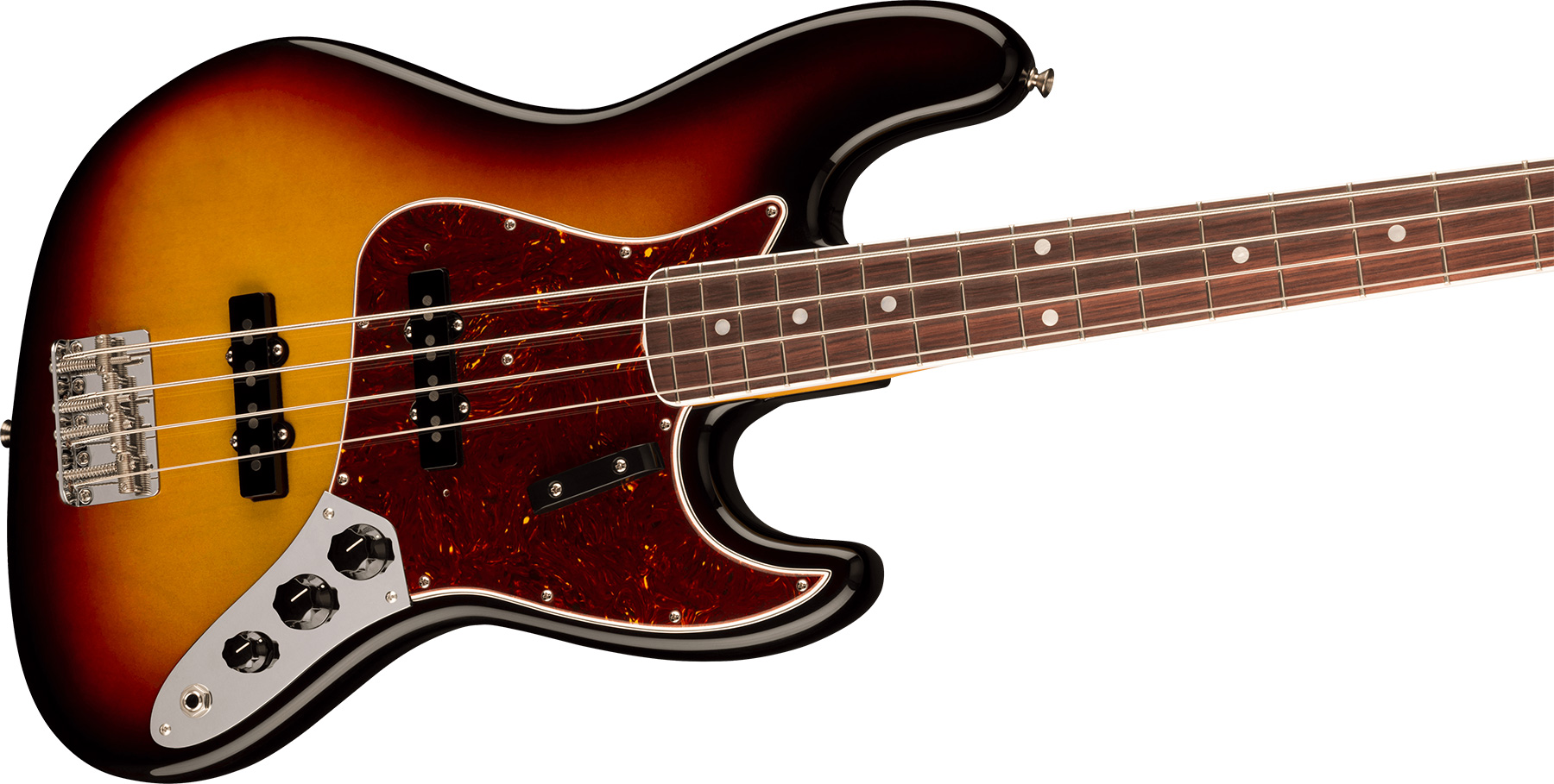 Fender Jazz Bass 1966 American Vintage Ii Usa Rw - 3-color Sunburst - Solid body electric bass - Variation 2