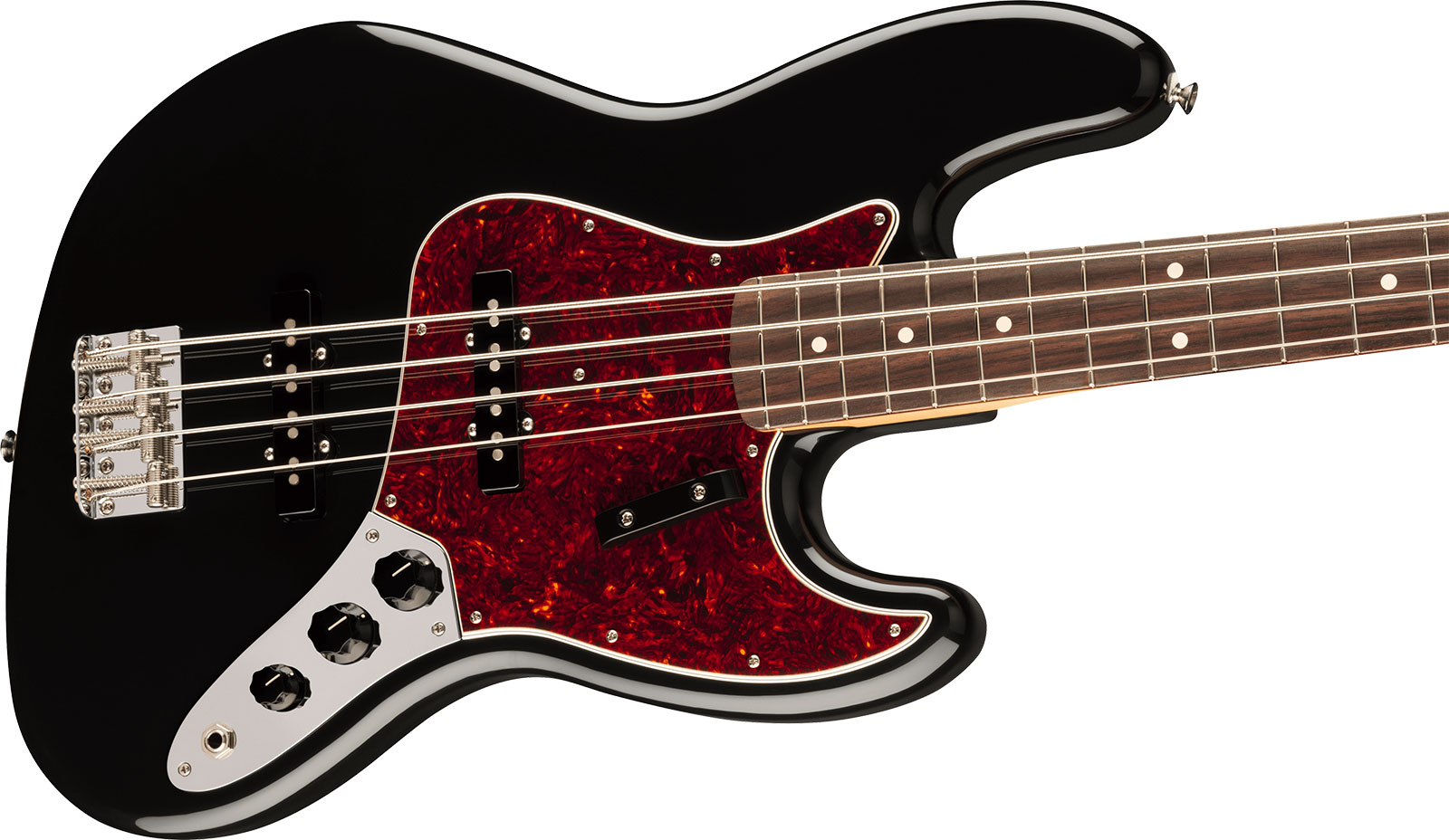 Fender Jazz Bass 60s Vintera Ii Mex Rw - Black - Solid body electric bass - Variation 2