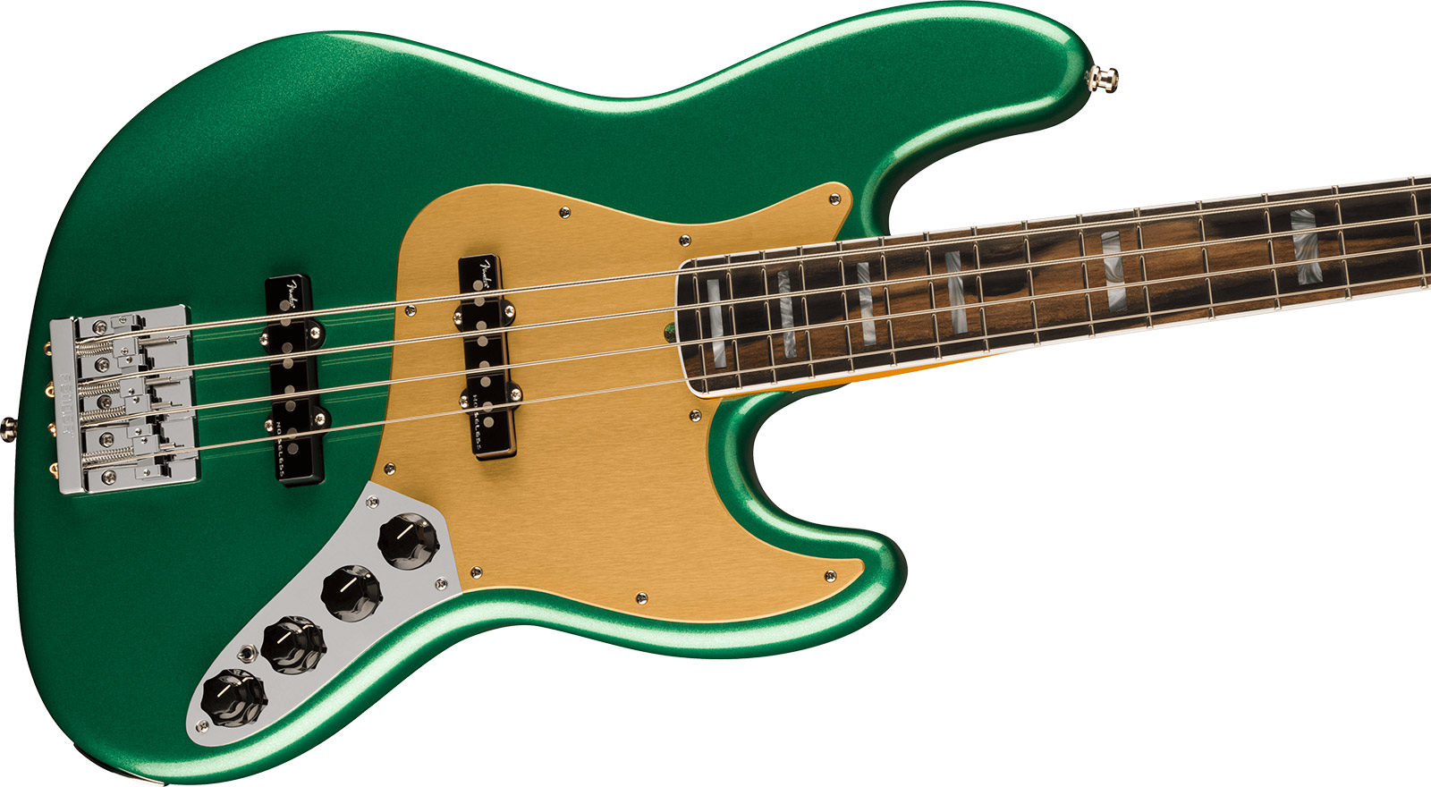 Fender Jazz Bass American Ultra Ltd Usa Active Eb - Mystic Pine Green - Solid body electric bass - Variation 2