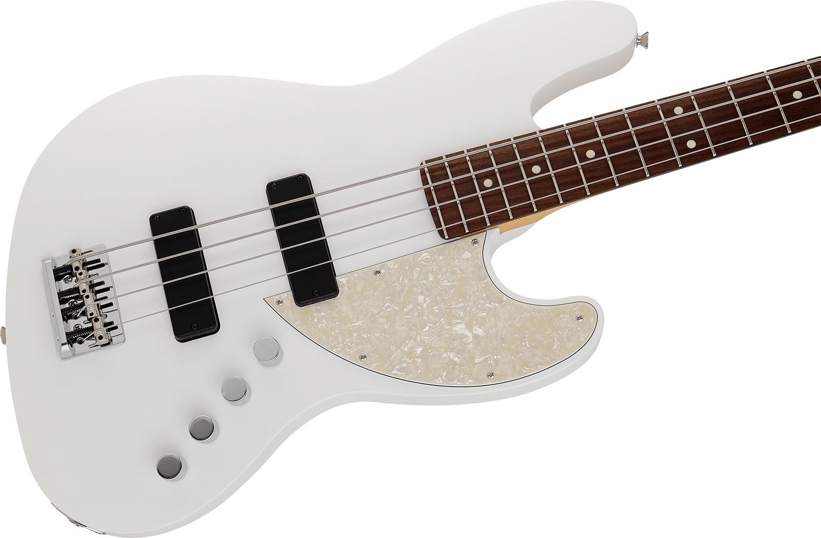 Fender Jazz Bass Elemental Mij Jap Active Rw - Nimbus White - Solid body electric bass - Variation 2