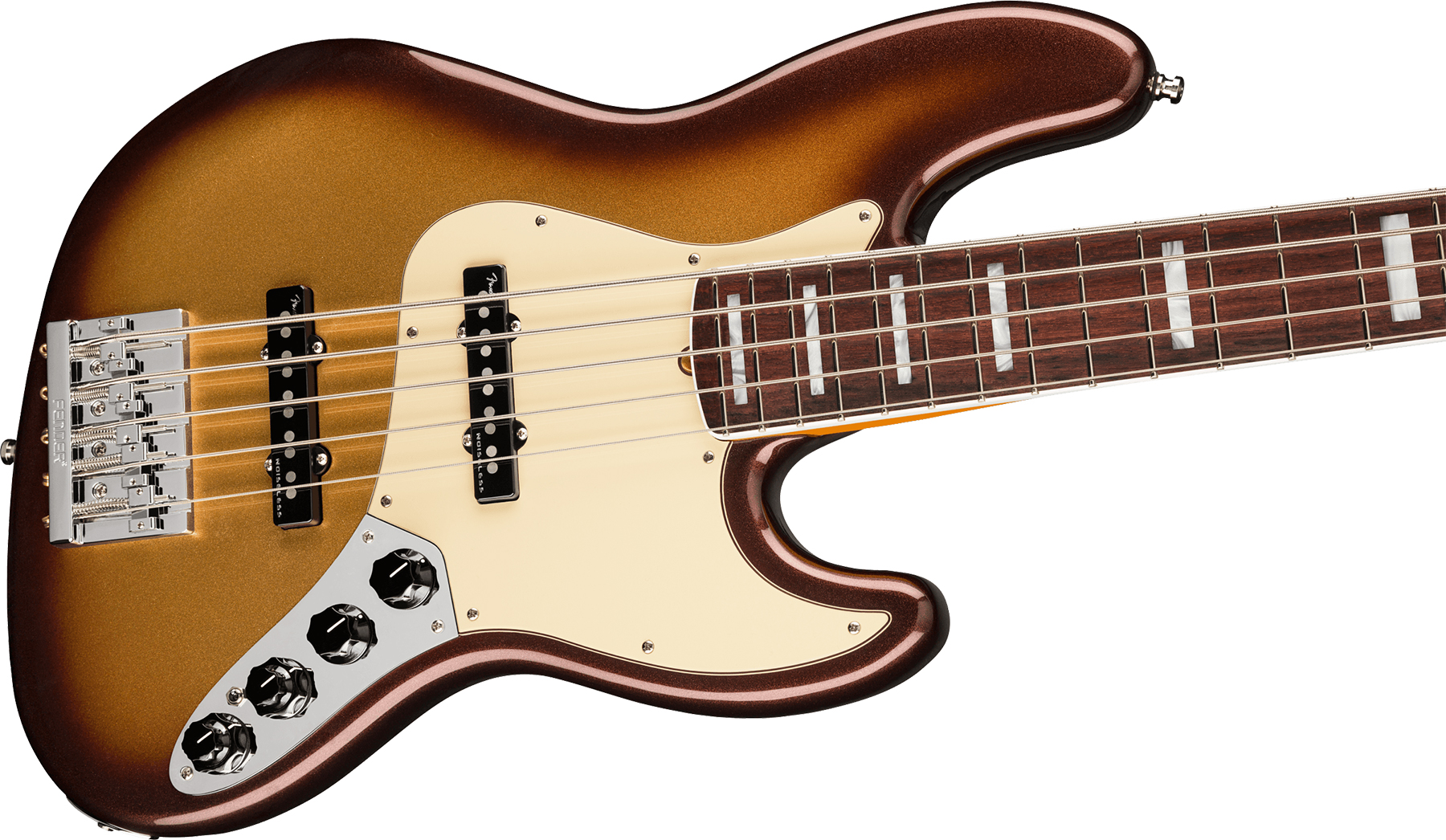 Fender Jazz Bass V American Ultra 2019 Usa 5-cordes Rw - Mocha Burst - Solid body electric bass - Variation 2