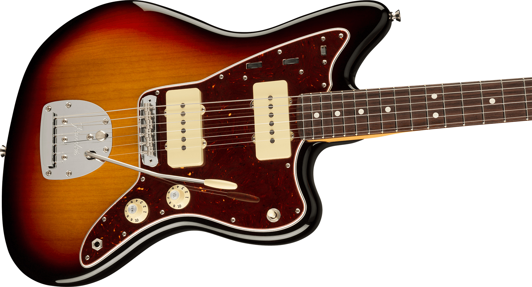 Fender Jazzmaster American Professional Ii Usa Rw - 3-color Sunburst - Retro rock electric guitar - Variation 2