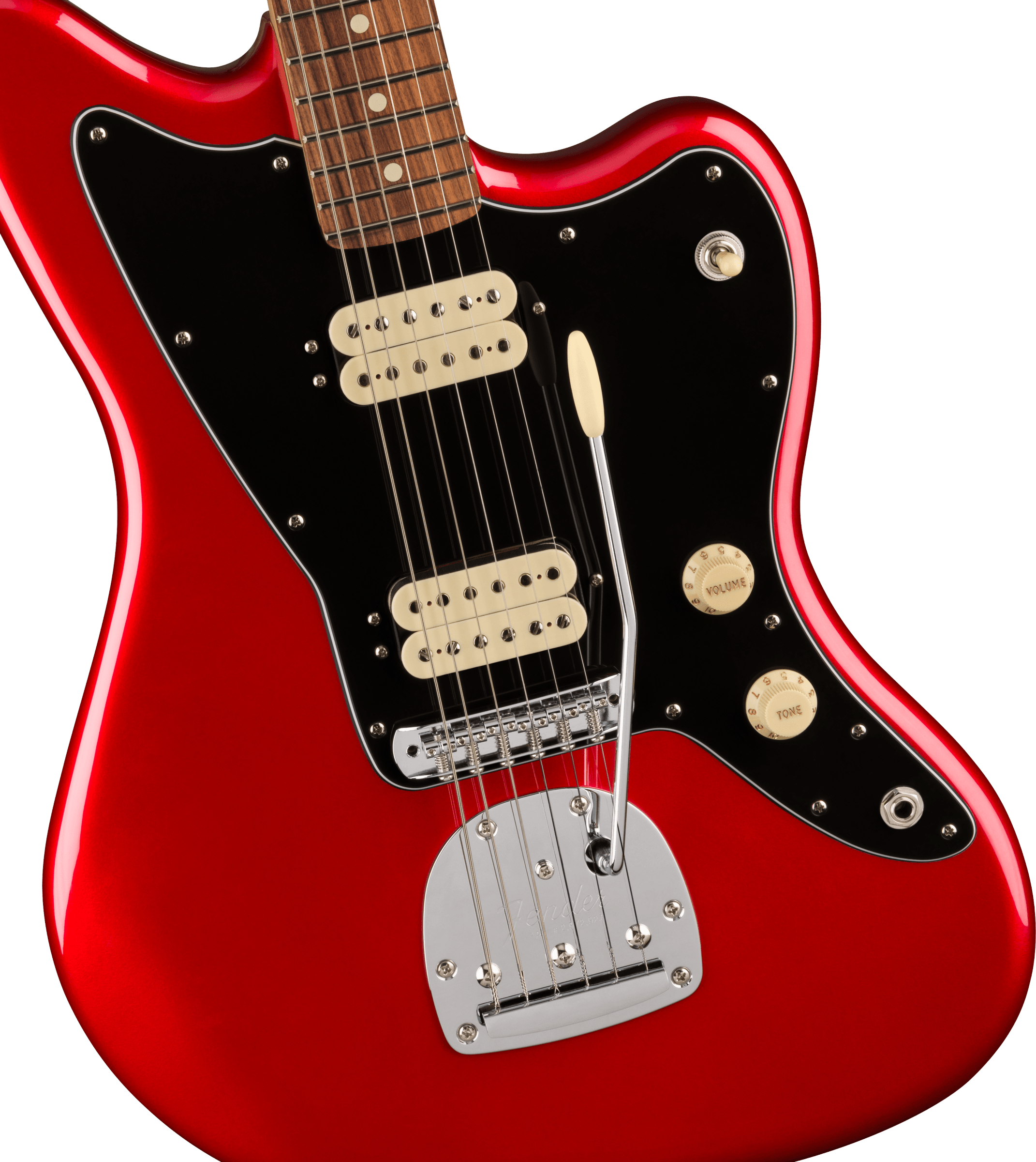 Fender Jazzmaster Player Hh Mex 2023 Trem 2h Pf - Candy Apple Red - Retro rock electric guitar - Variation 2
