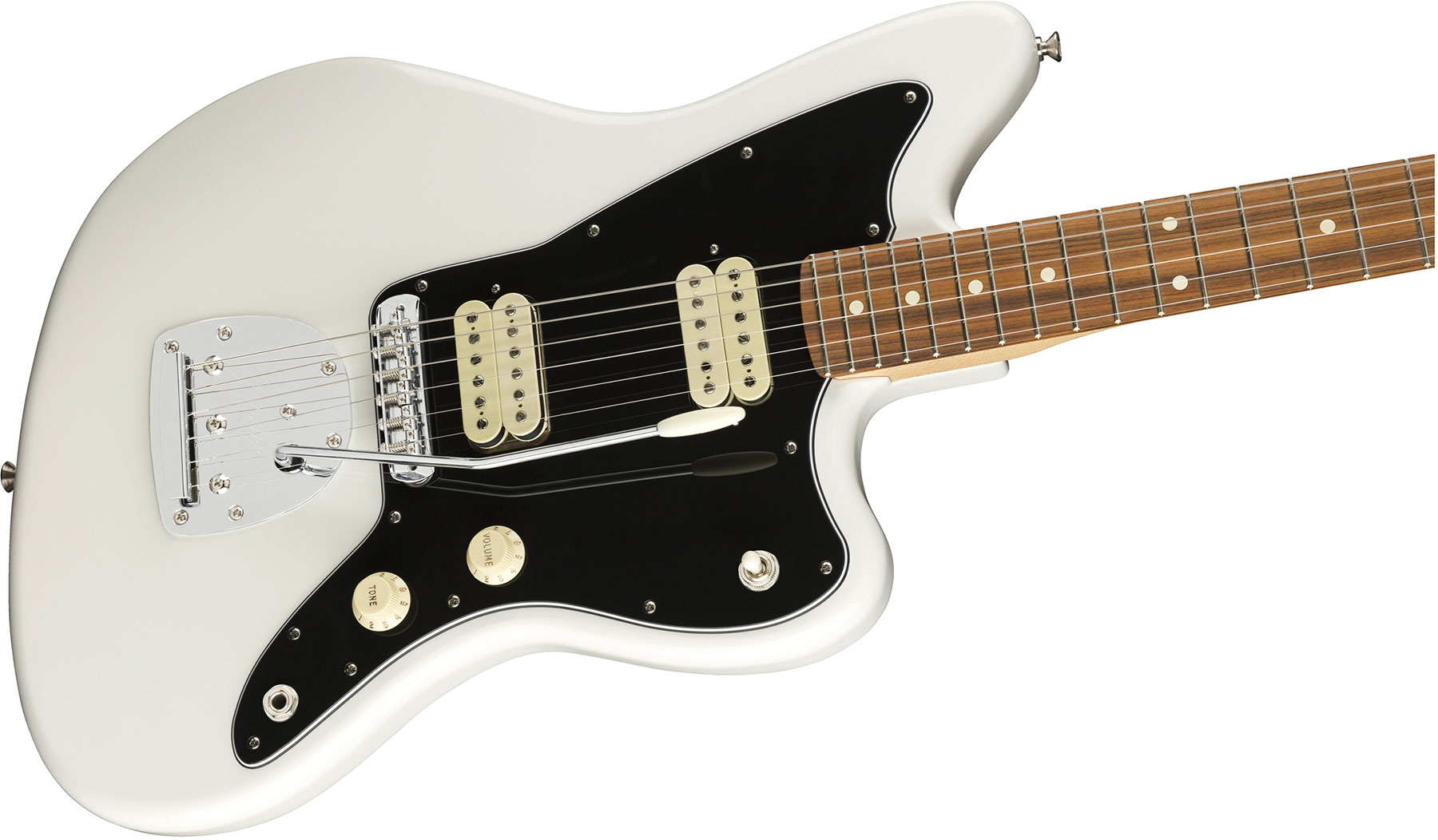 Fender Jazzmaster Player Mex Hh Pf - Polar White - Retro rock electric guitar - Variation 2