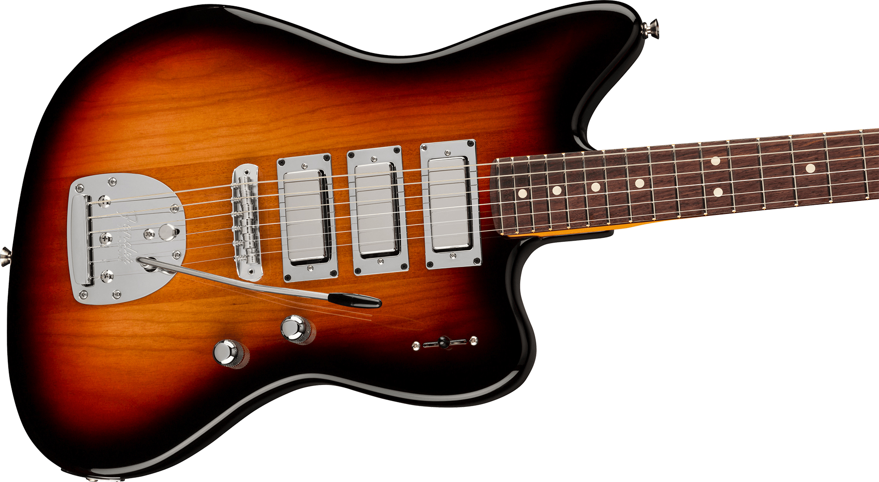 Fender Jazzmaster Spark-o-matic Volume Ii Parallel Universe Hhh Trem Rw - 3-color Sunburst - Retro rock electric guitar - Variation 2