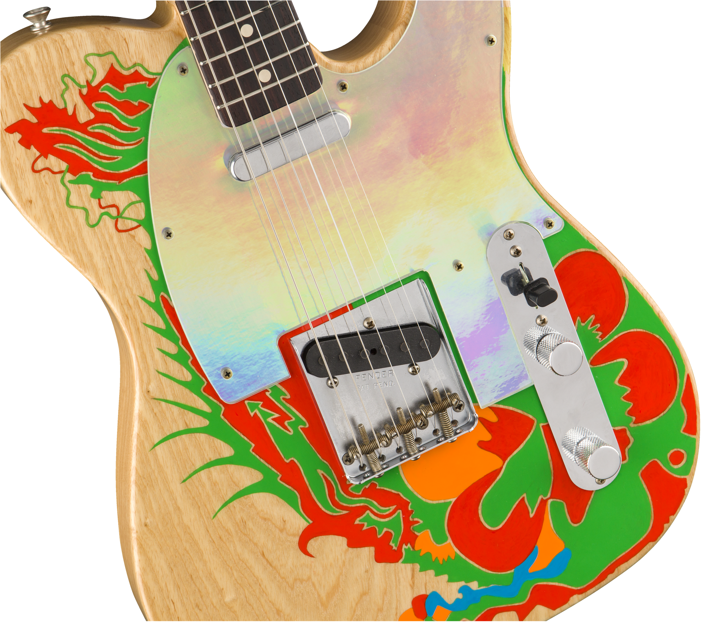 Fender Jimmy Page Tele Dragon Ltd Mex Signature Rw - Natural - Tel shape electric guitar - Variation 5