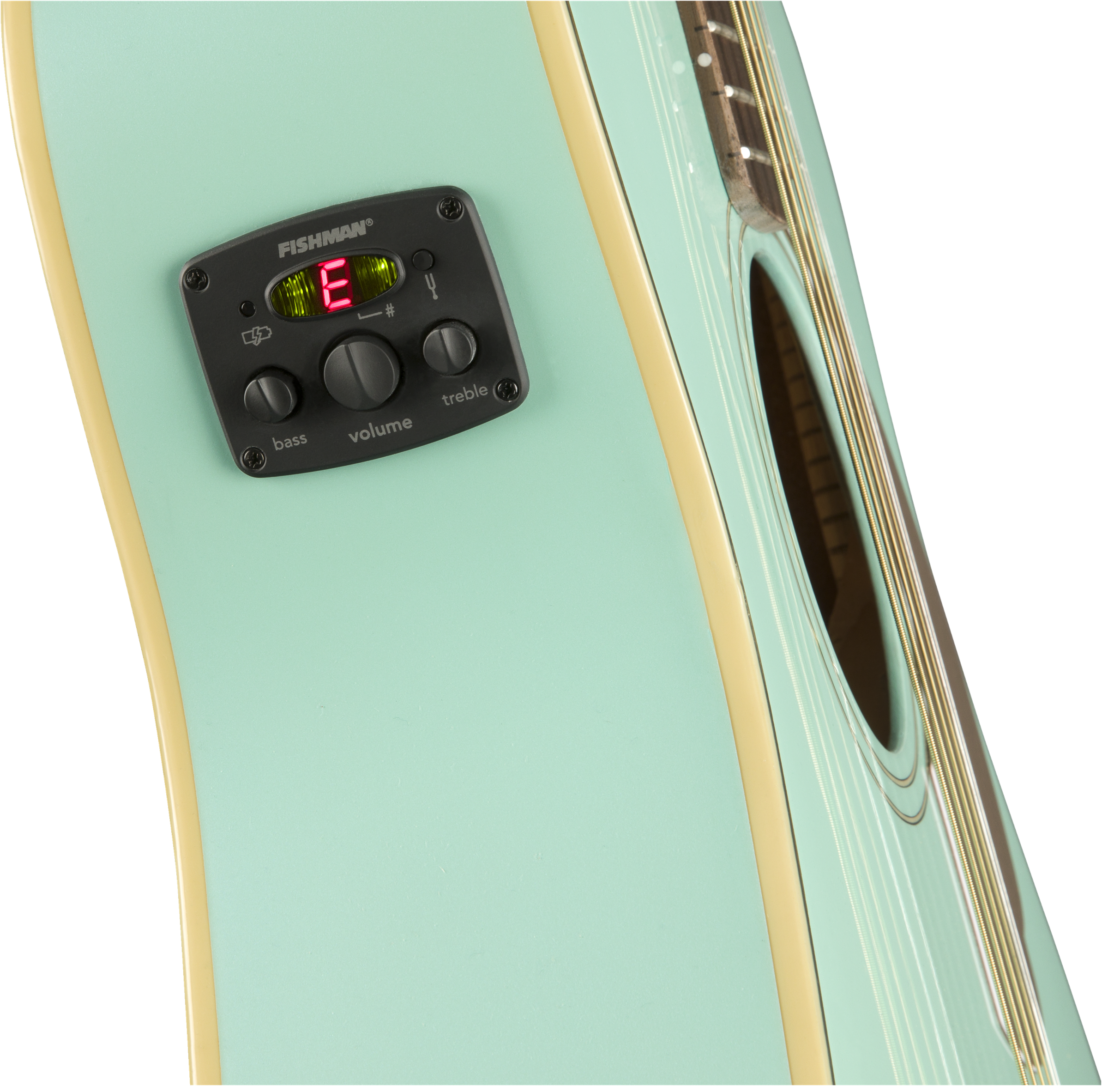 Fender Malibu Player Concert Epicea Acajou Wal - Aqua Splash - Acoustic guitar & electro - Variation 3