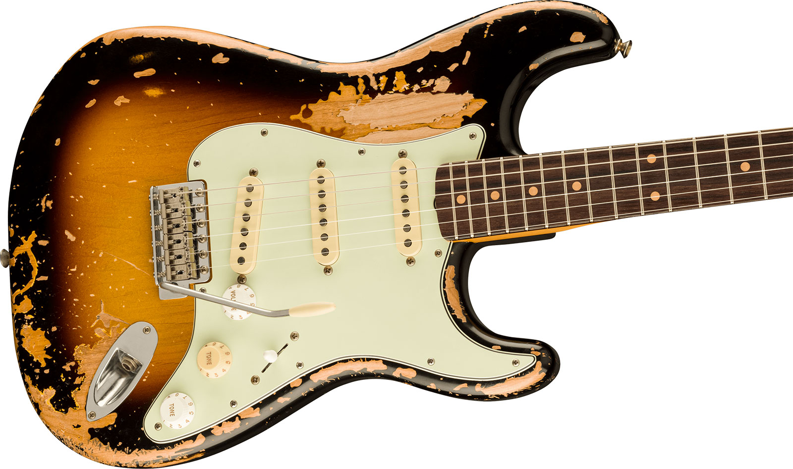 Fender Mike Mccready Strat Mex Signature 3s Trem Rw - Road Worn 3-color Sunburst - Signature electric guitar - Variation 2