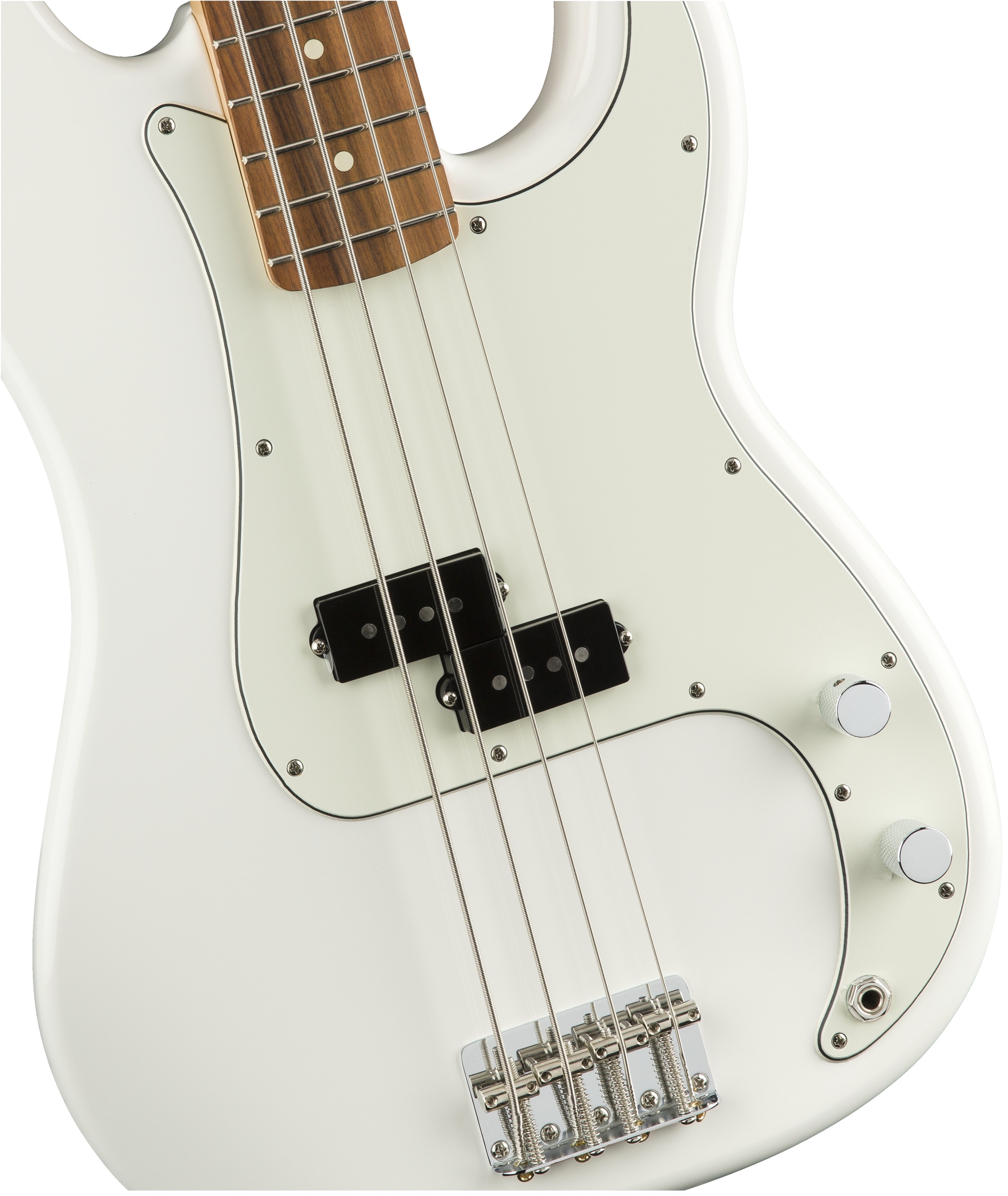 Fender Precision Bass Player Mex Pf - Polar White - Solid body electric bass - Variation 2