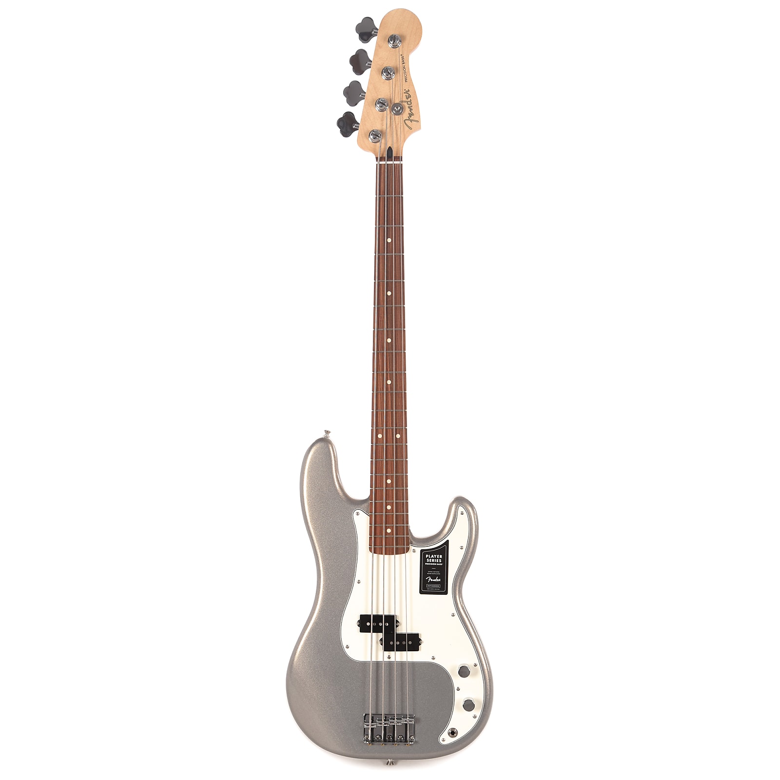 Fender Precision Bass Player Mex Pf - Silver - Solid body electric bass - Variation 2