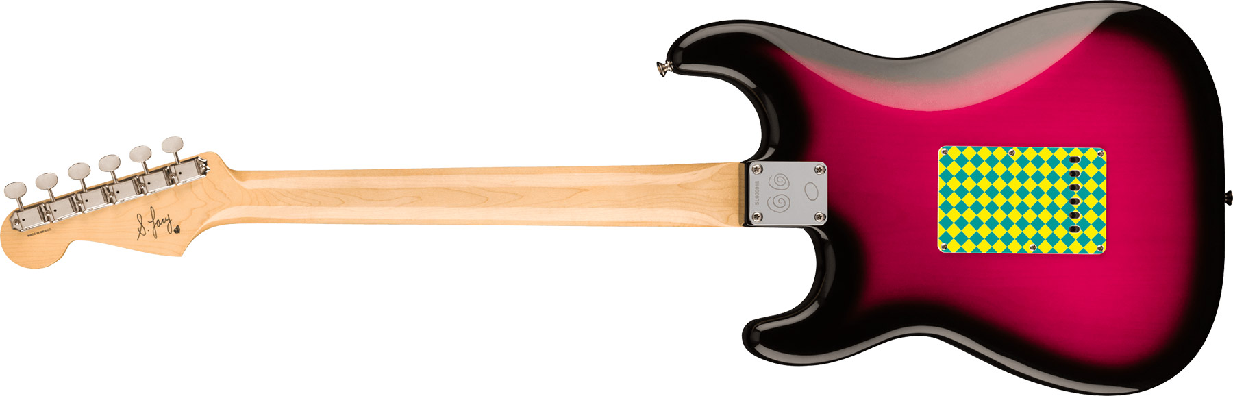Fender Steve Lacy Strat People Pleaser Mex Signature 3s Trem Mn - Chaos Burst - Str shape electric guitar - Variation 1