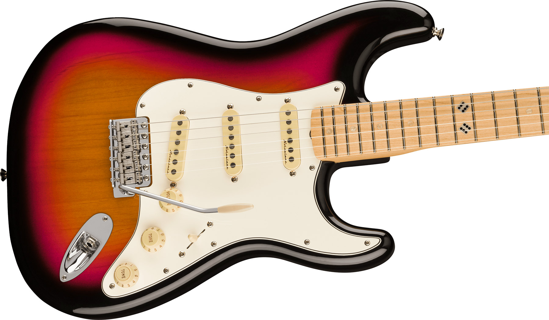 Fender Steve Lacy Strat People Pleaser Mex Signature 3s Trem Mn - Chaos Burst - Str shape electric guitar - Variation 2