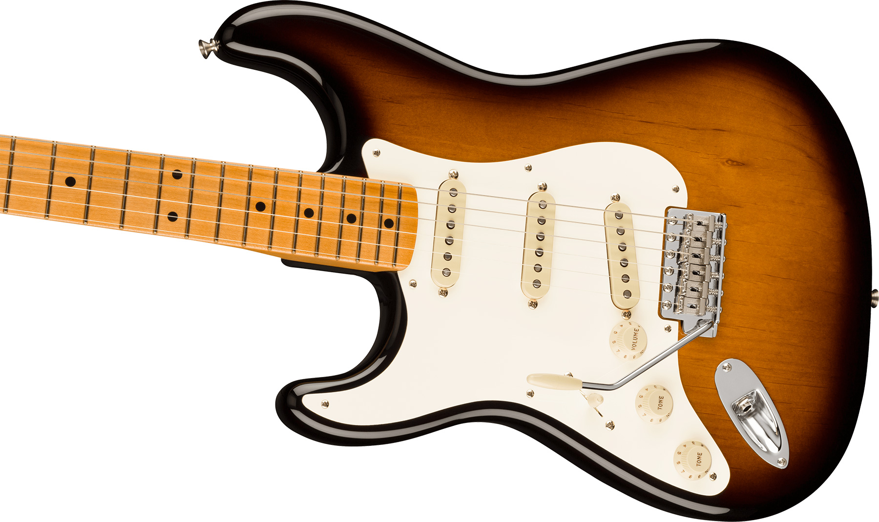 Fender Strat 1957 American Vintage Ii Lh Gaucher Usa 3s Trem Mn - 2-color Sunburst - Left-handed electric guitar - Variation 2