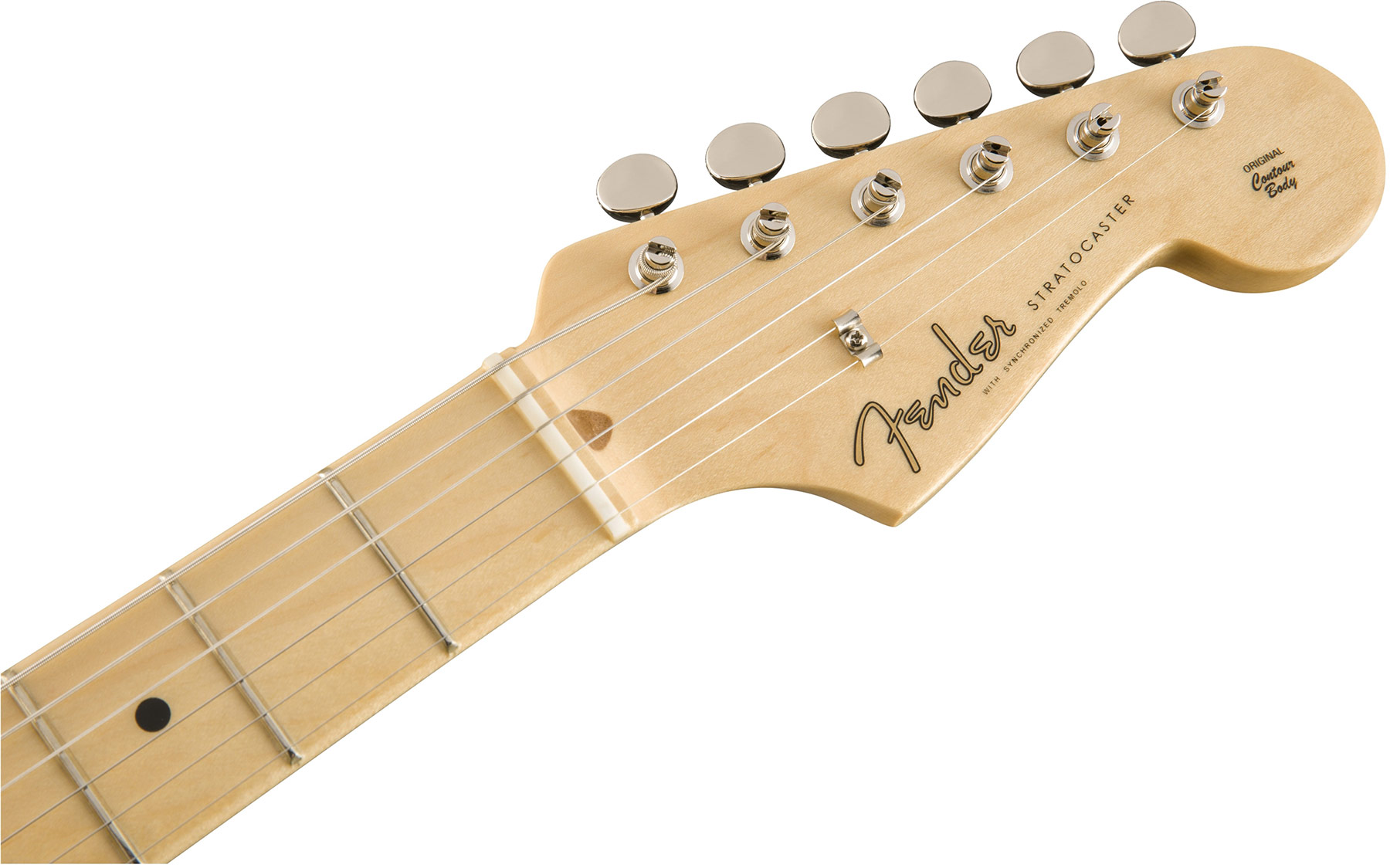 Fender Strat '50s American Original Usa Sss Mn - White Blonde - Str shape electric guitar - Variation 1