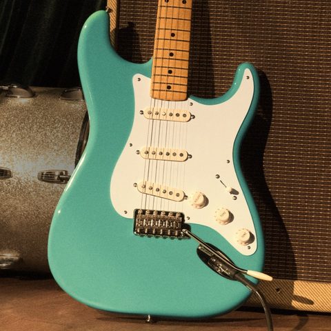 Fender Strat 50s Vintera Vintage Mex Mn - Seafoam Green - Str shape electric guitar - Variation 6
