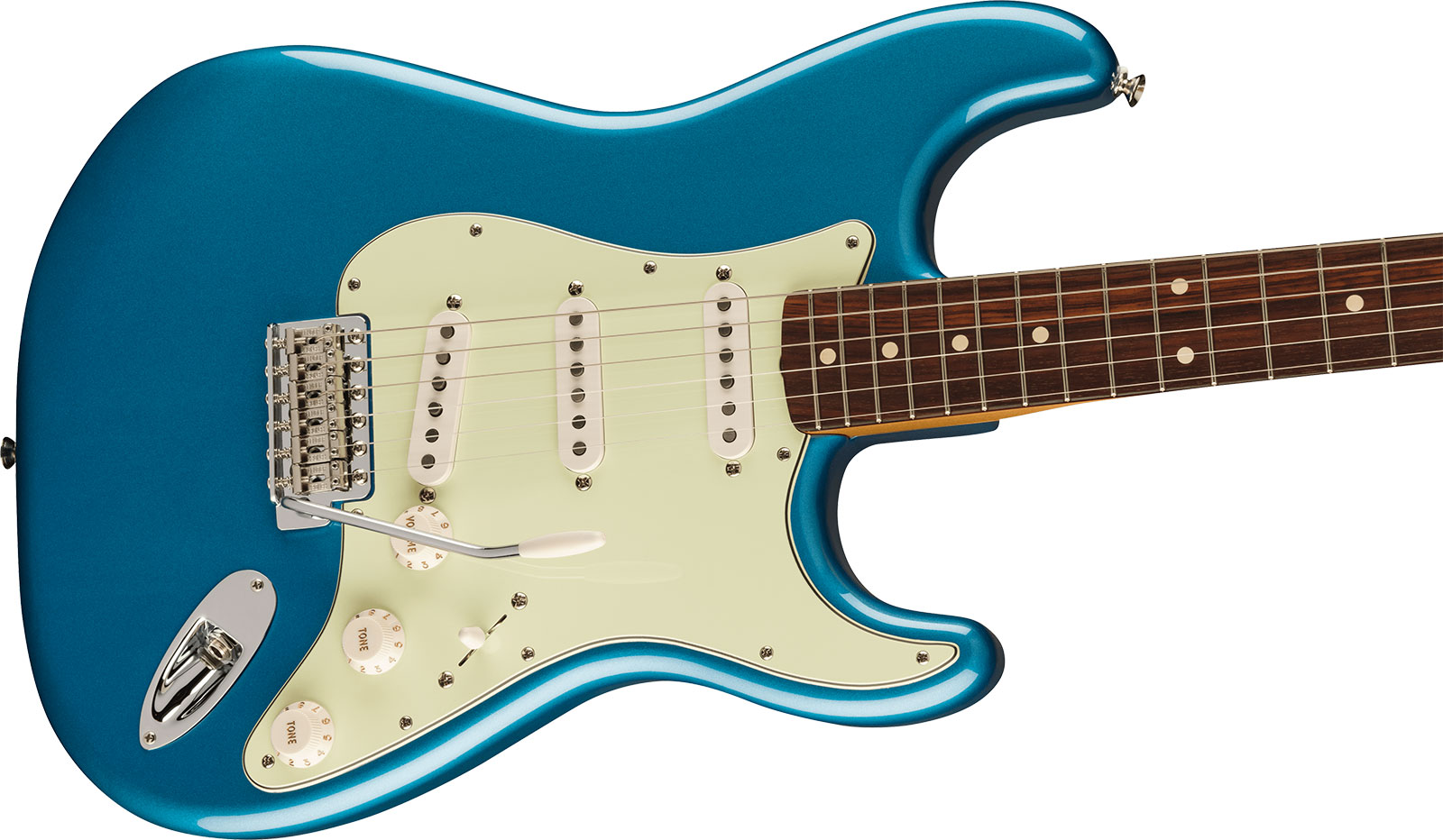 Fender Strat 60s Vintera 2 Mex 3s Trem Rw - Lake Placid Blue - Str shape electric guitar - Variation 2