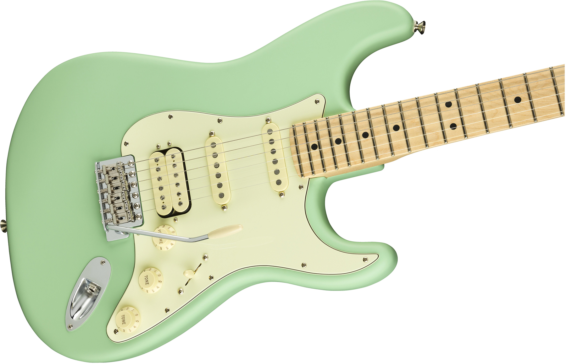 Fender Strat American Performer Usa Hss Mn - Satin Surf Green - Str shape electric guitar - Variation 2