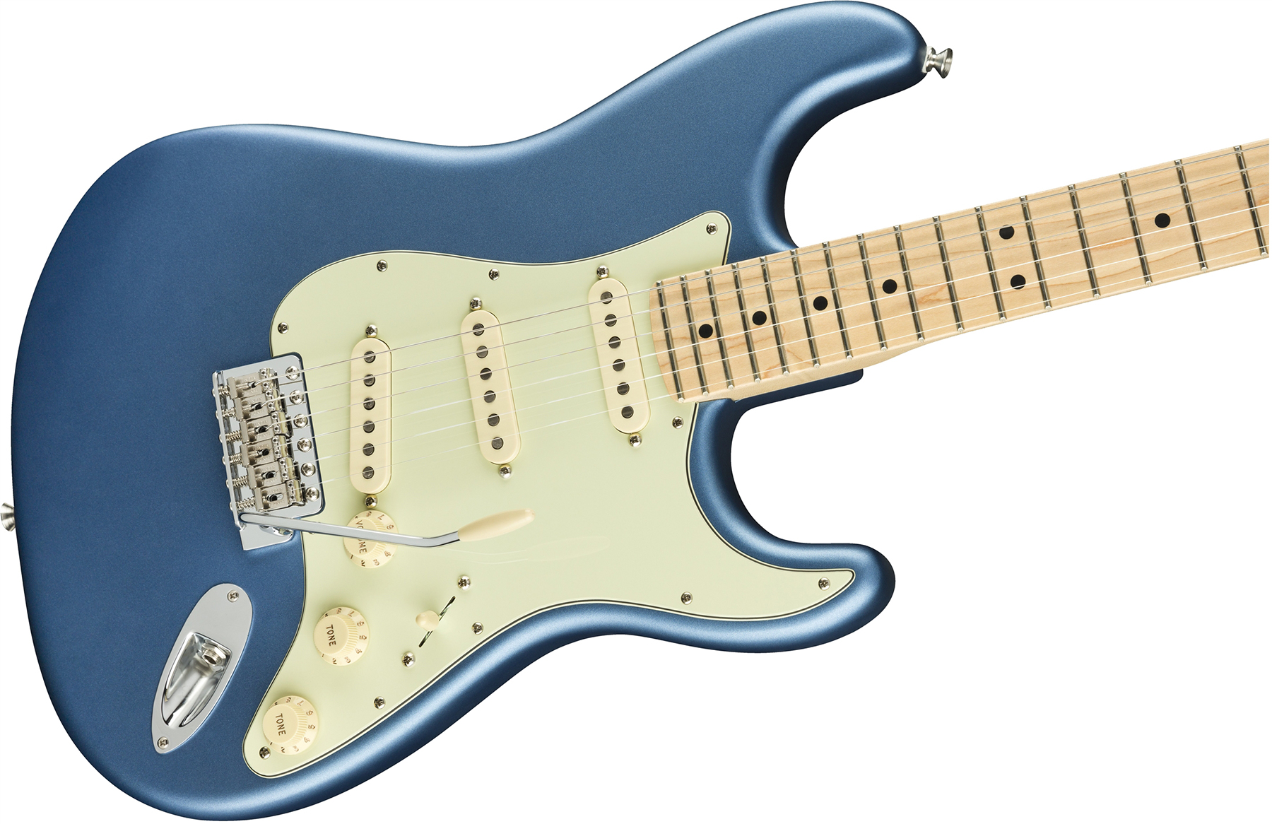 Fender Strat American Performer Usa Sss Mn - Satin Lake Placid Blue - Str shape electric guitar - Variation 3
