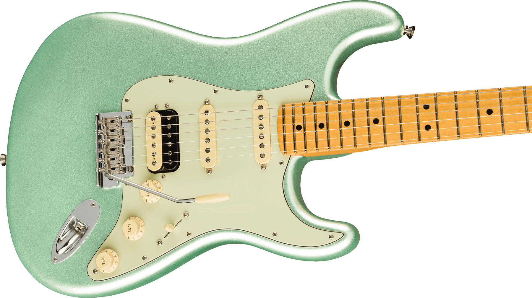 Fender Strat American Professional Ii Hss Usa Mn - Mystic Surf Green - Str shape electric guitar - Variation 2