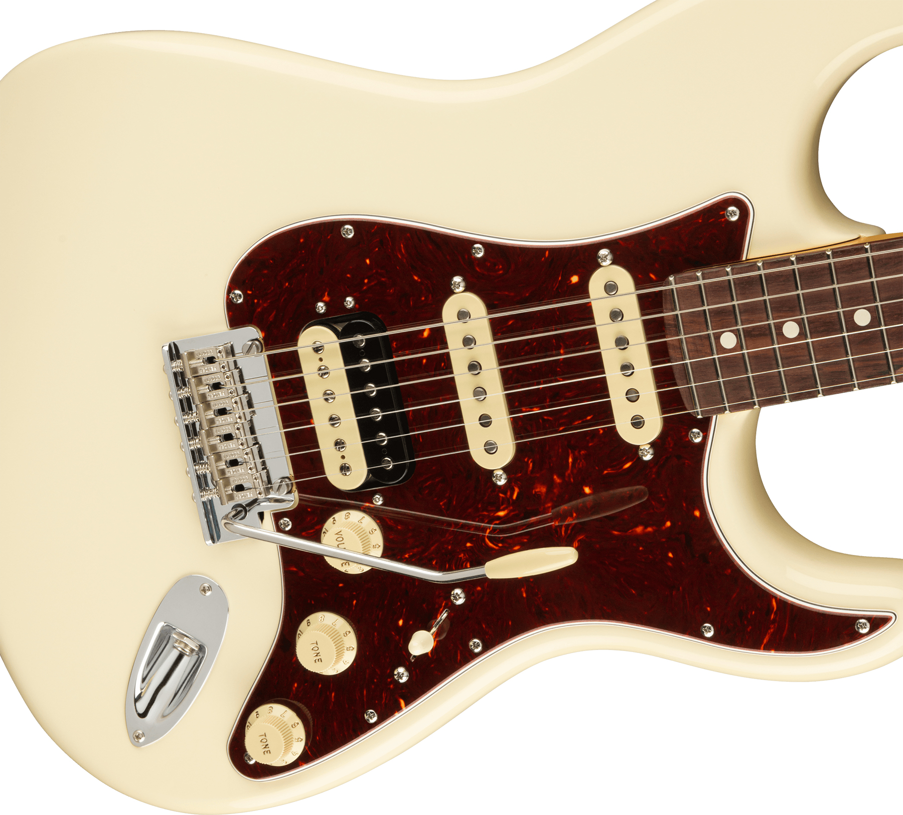 Fender Strat American Professional Ii Hss Usa Rw - Olympic White - Str shape electric guitar - Variation 2