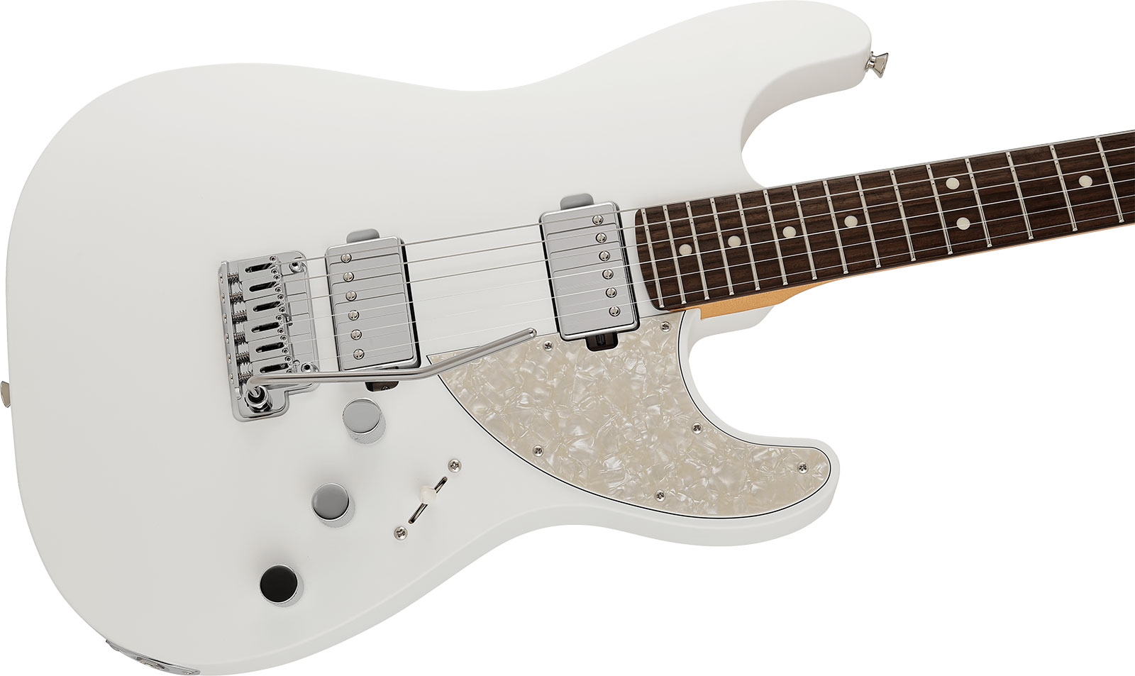 Fender Strat Elemental Mij Jap 2h Trem Rw - Nimbus White - Str shape electric guitar - Variation 2