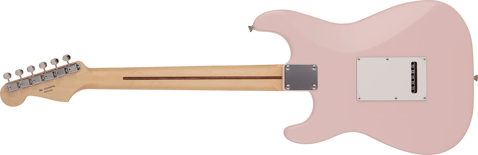 Fender Strat Junior Mij Jap 3s Trem Rw - Satin Shell Pink - Electric guitar for kids - Variation 1