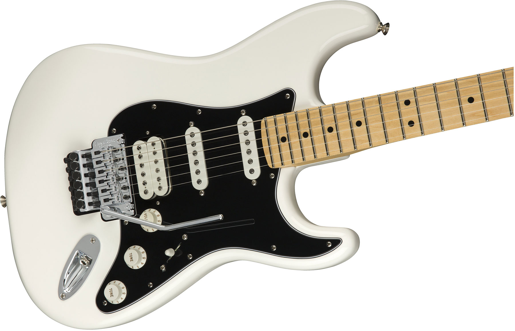 Fender Strat Player Floyd Rose Mex Hss Fr Mn - Polar White - Str shape electric guitar - Variation 2