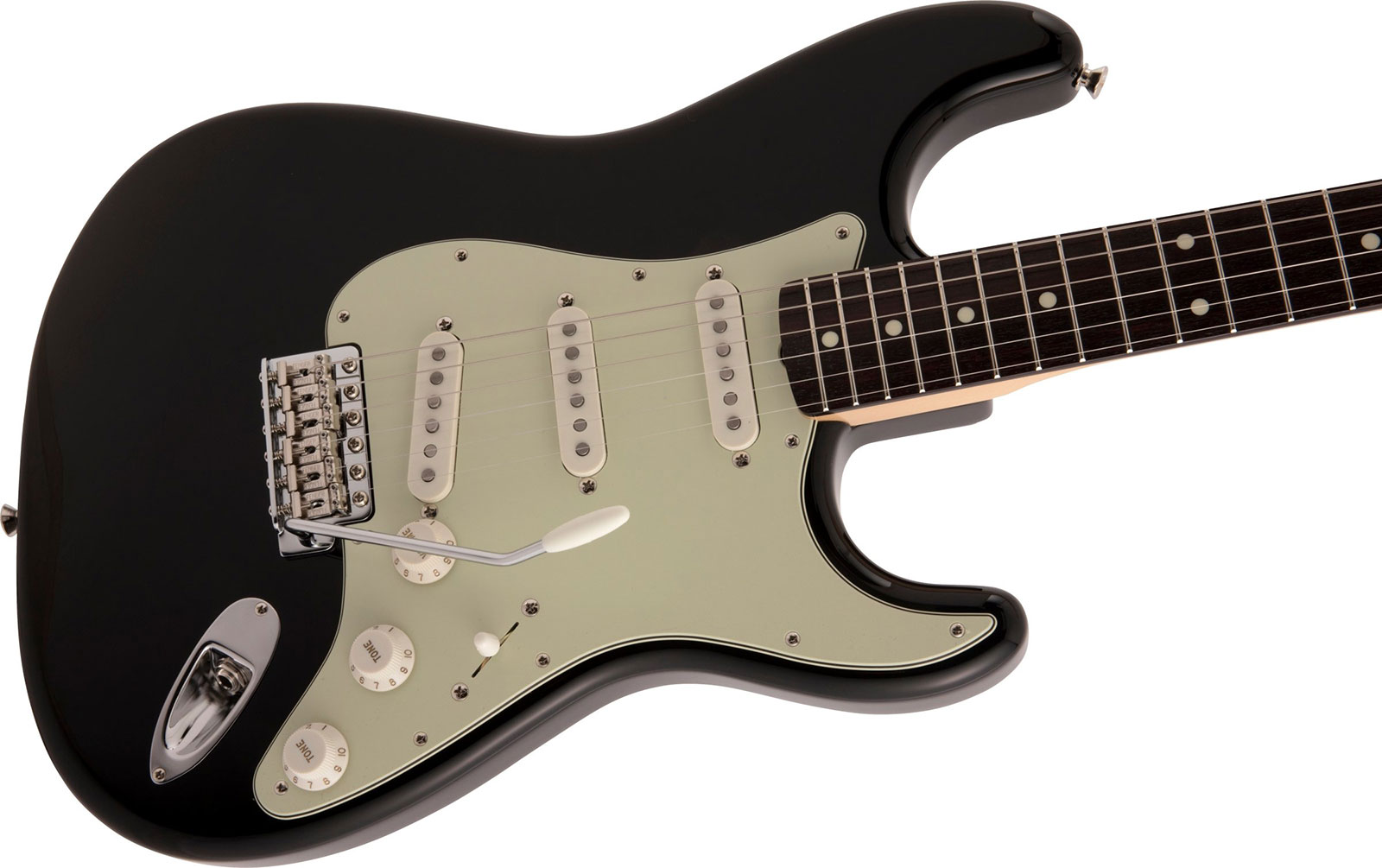 Fender Strat Traditional Ii 60s Mij Jap 3s Trem Rw - Black - Str shape electric guitar - Variation 2