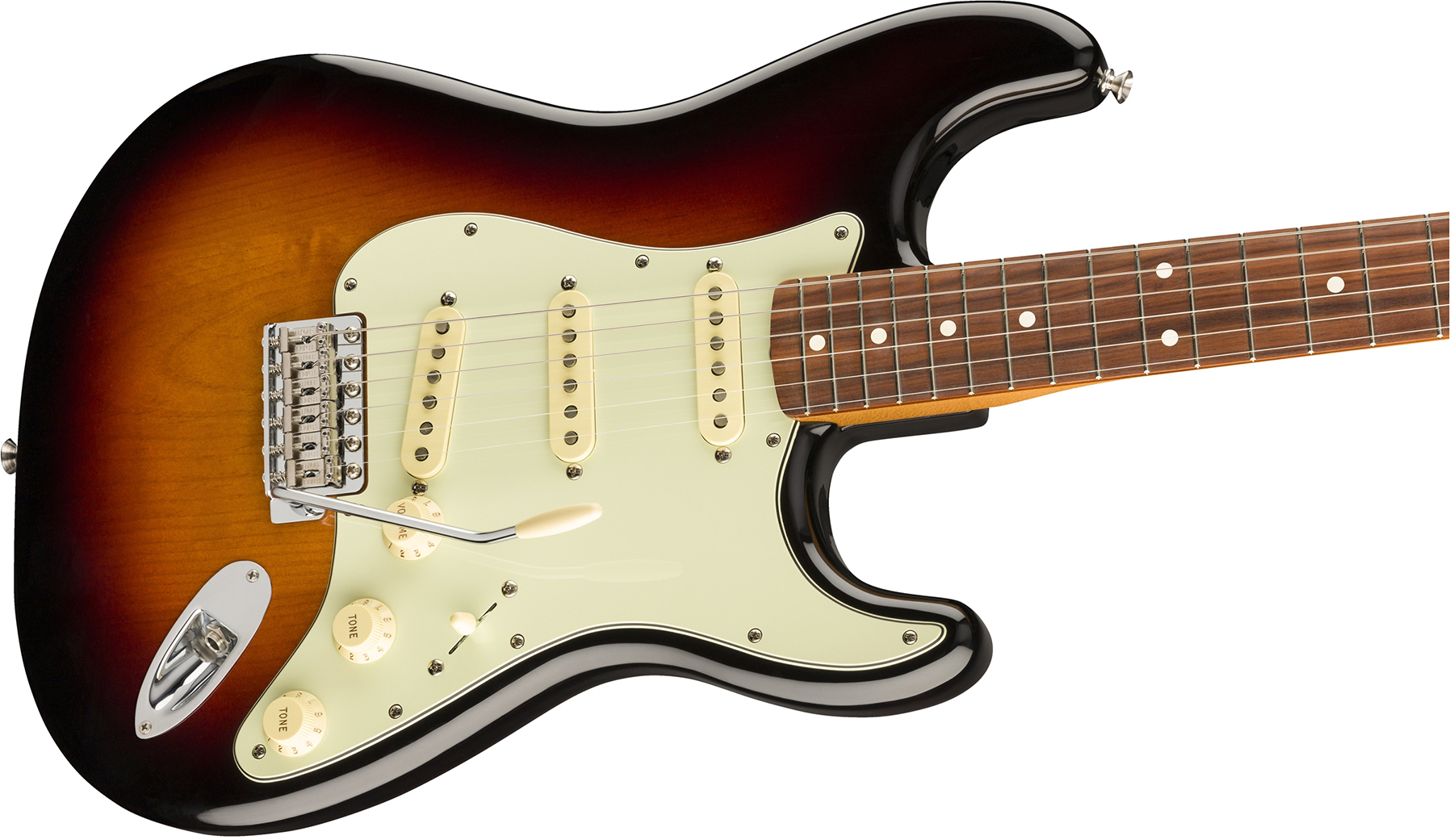 Fender Strat 60s Vintera Vintage Mex Pf - 3-color Sunburst - Str shape electric guitar - Variation 2