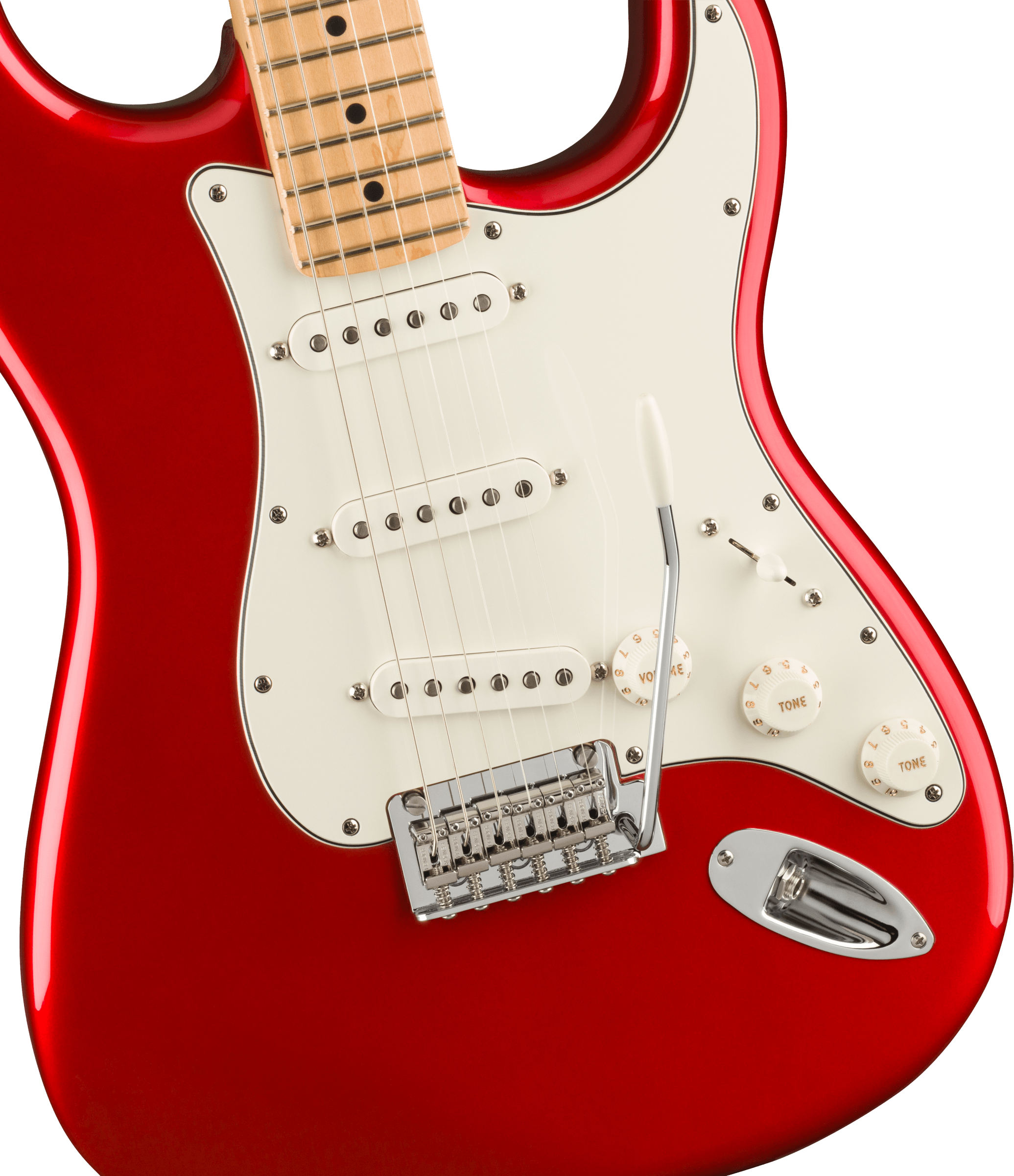 Fender Strat Player Mex 2023 3s Trem Mn - Candy Apple Red - Str shape electric guitar - Variation 2