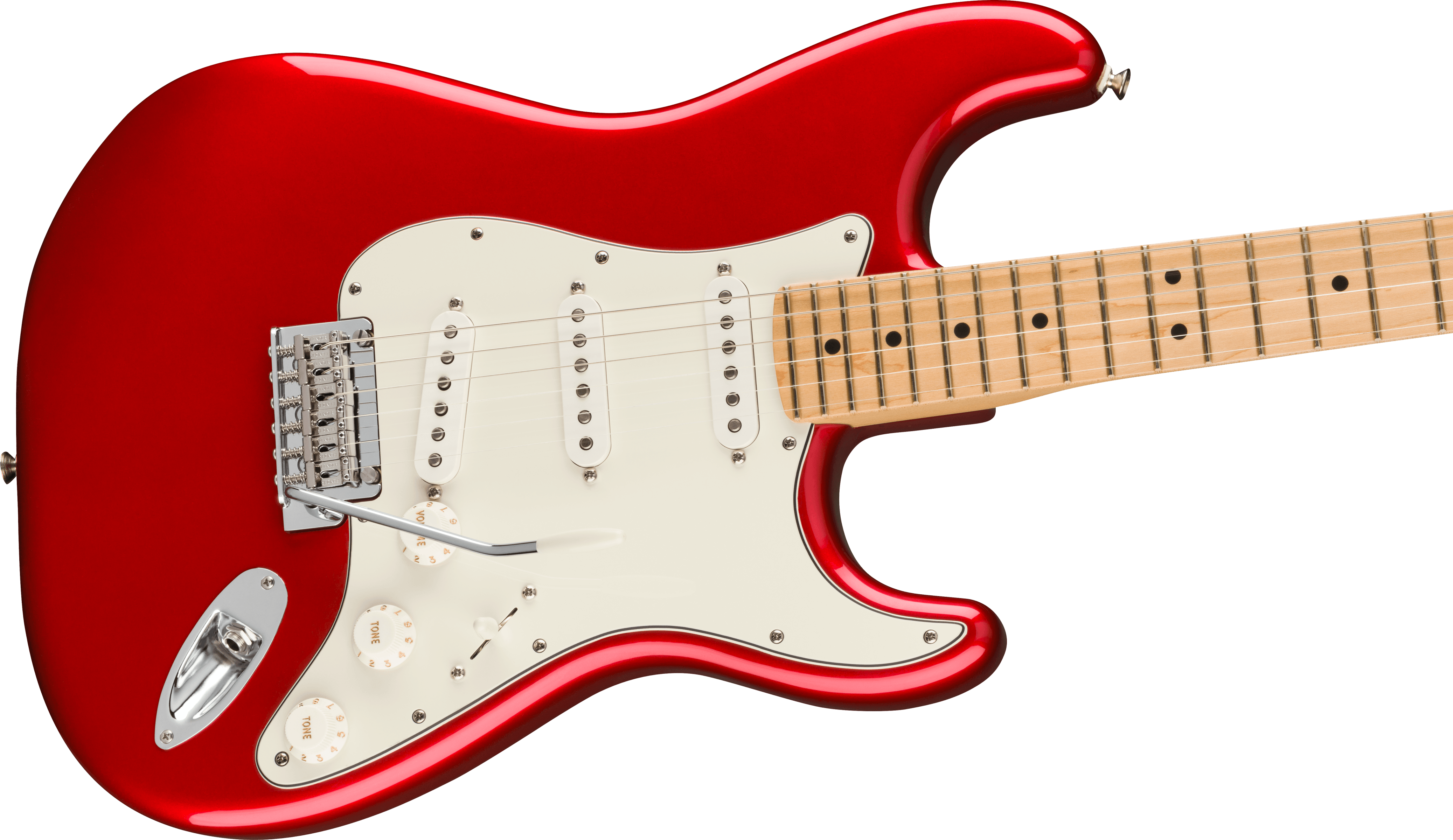 Fender Strat Player Mex 2023 3s Trem Mn - Candy Apple Red - Str shape electric guitar - Variation 3