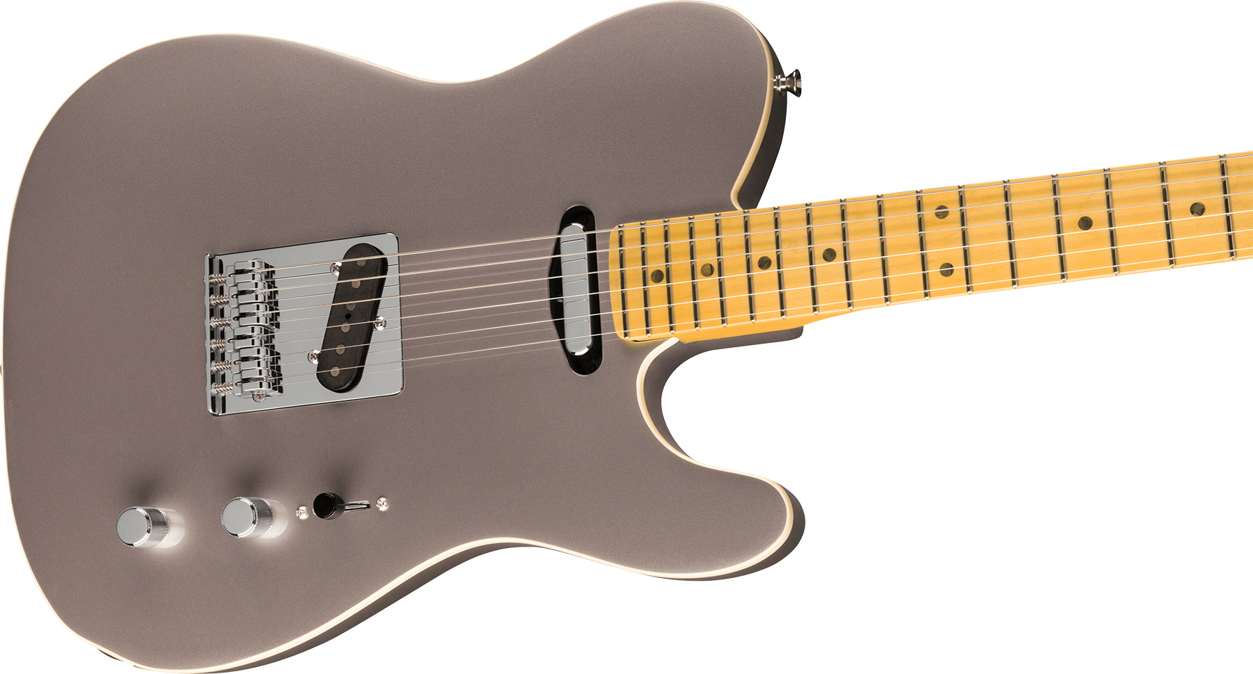 Fender Tele Aerodyne Special Jap 2s Ht Mn - Dolphin Gray Metallic - Tel shape electric guitar - Variation 2