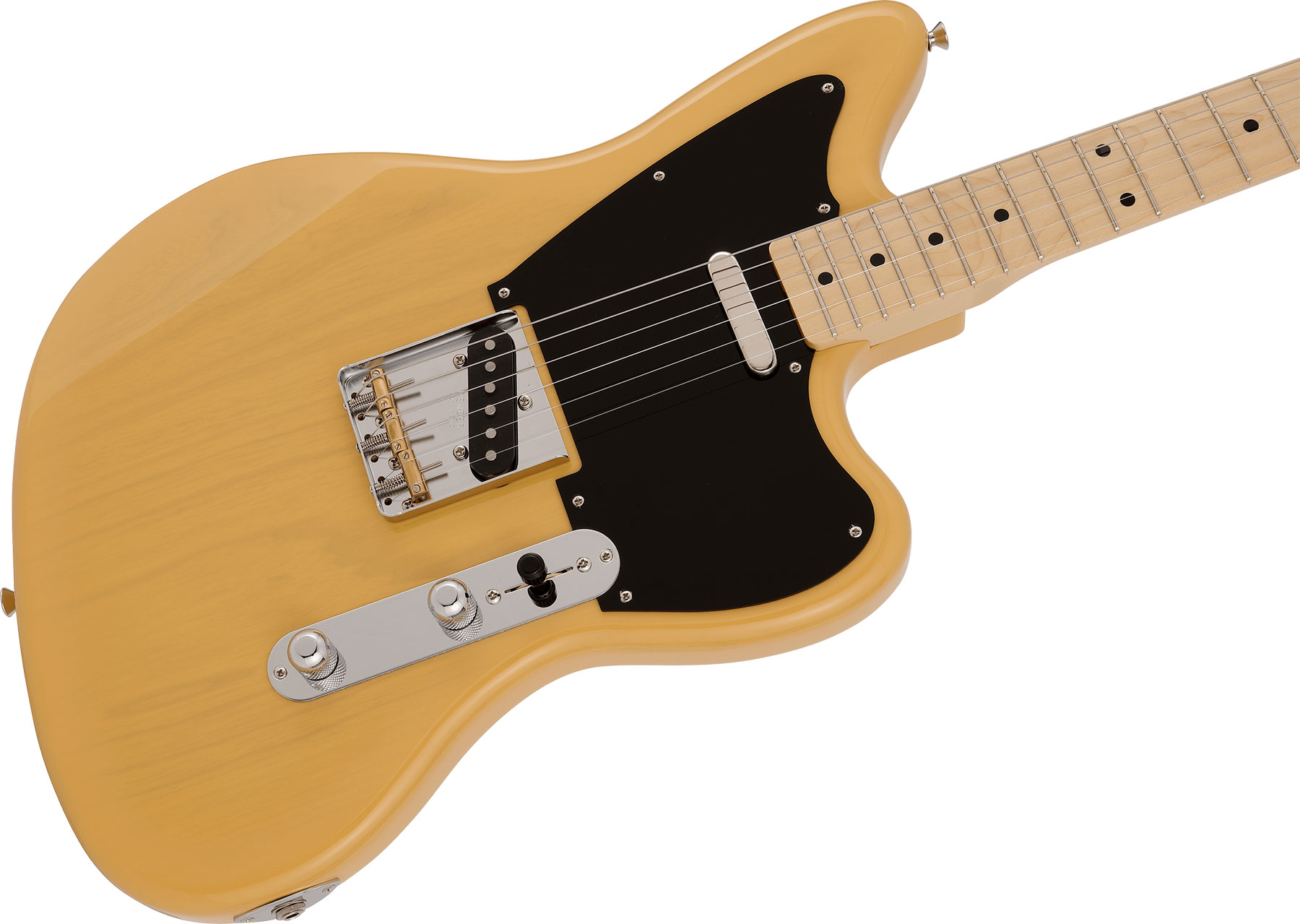 Fender Tele Offset Ltd Jap 2s Ht Mn - Butterscotch Blonde - Retro rock electric guitar - Variation 2