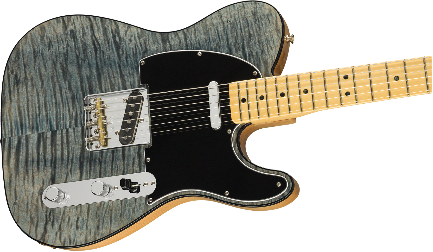 Fender Tele Quilt Maple Top Rarities Usa Mn - Blue Cloud - Tel shape electric guitar - Variation 2