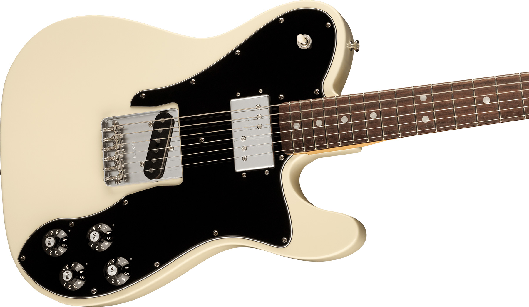 Fender Tele Custom 1977 American Vintage Ii Usa Sh Ht Rw - Olympic White - Tel shape electric guitar - Variation 1