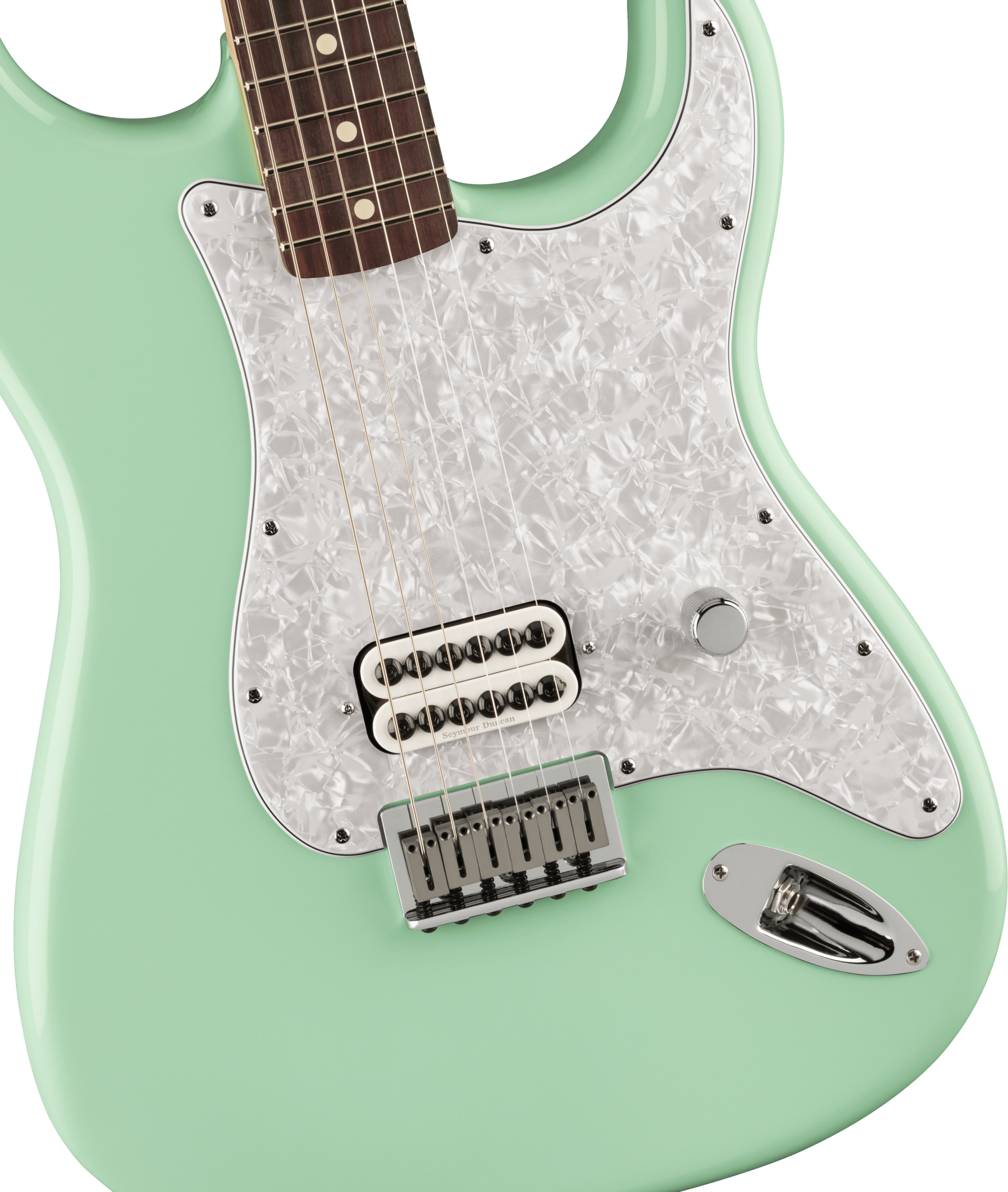 Fender Tom Delonge Ltd Mex Signature 1h Ht Rw - Surf Green - Str shape electric guitar - Variation 2