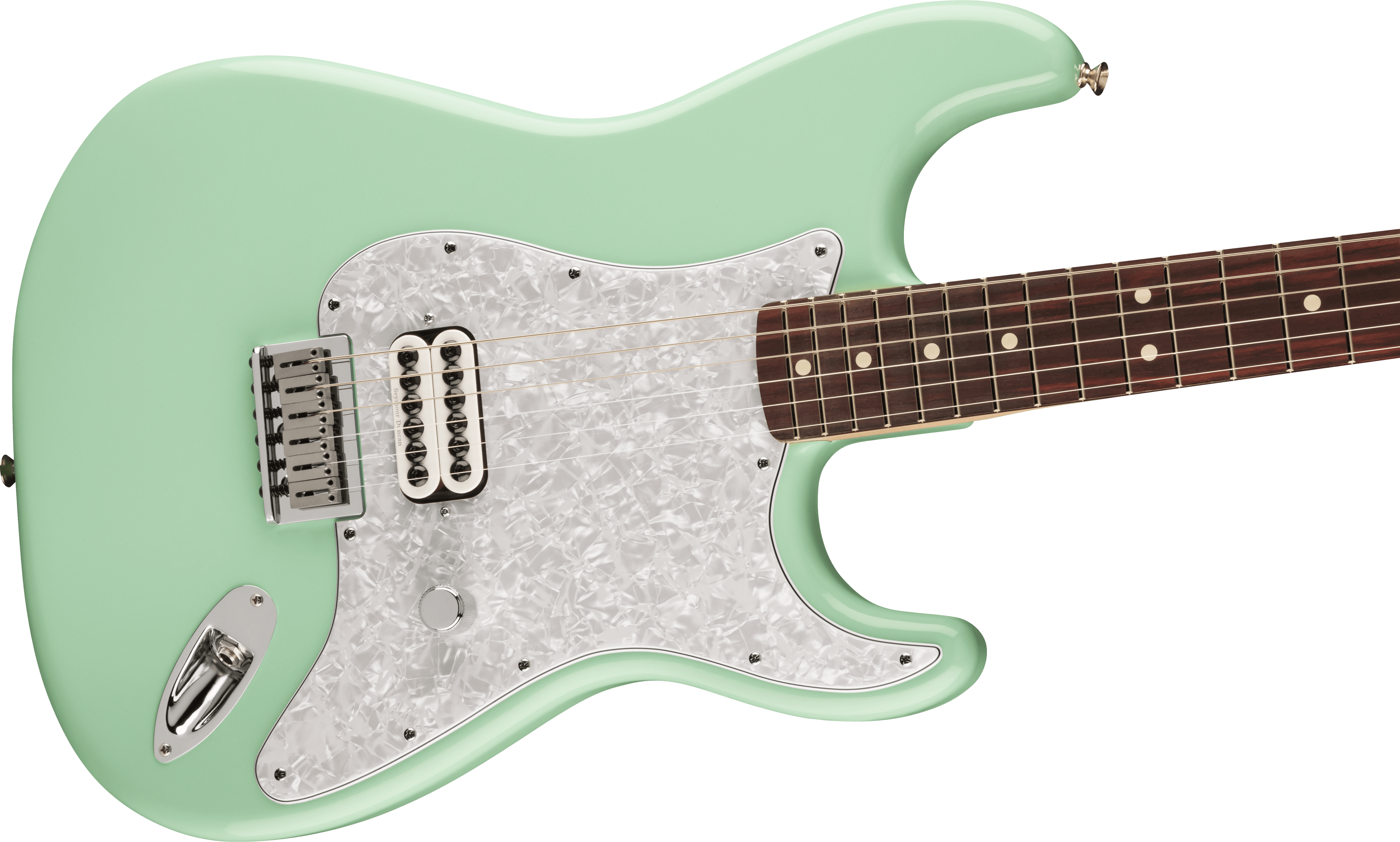 Fender Tom Delonge Ltd Mex Signature 1h Ht Rw - Surf Green - Str shape electric guitar - Variation 3