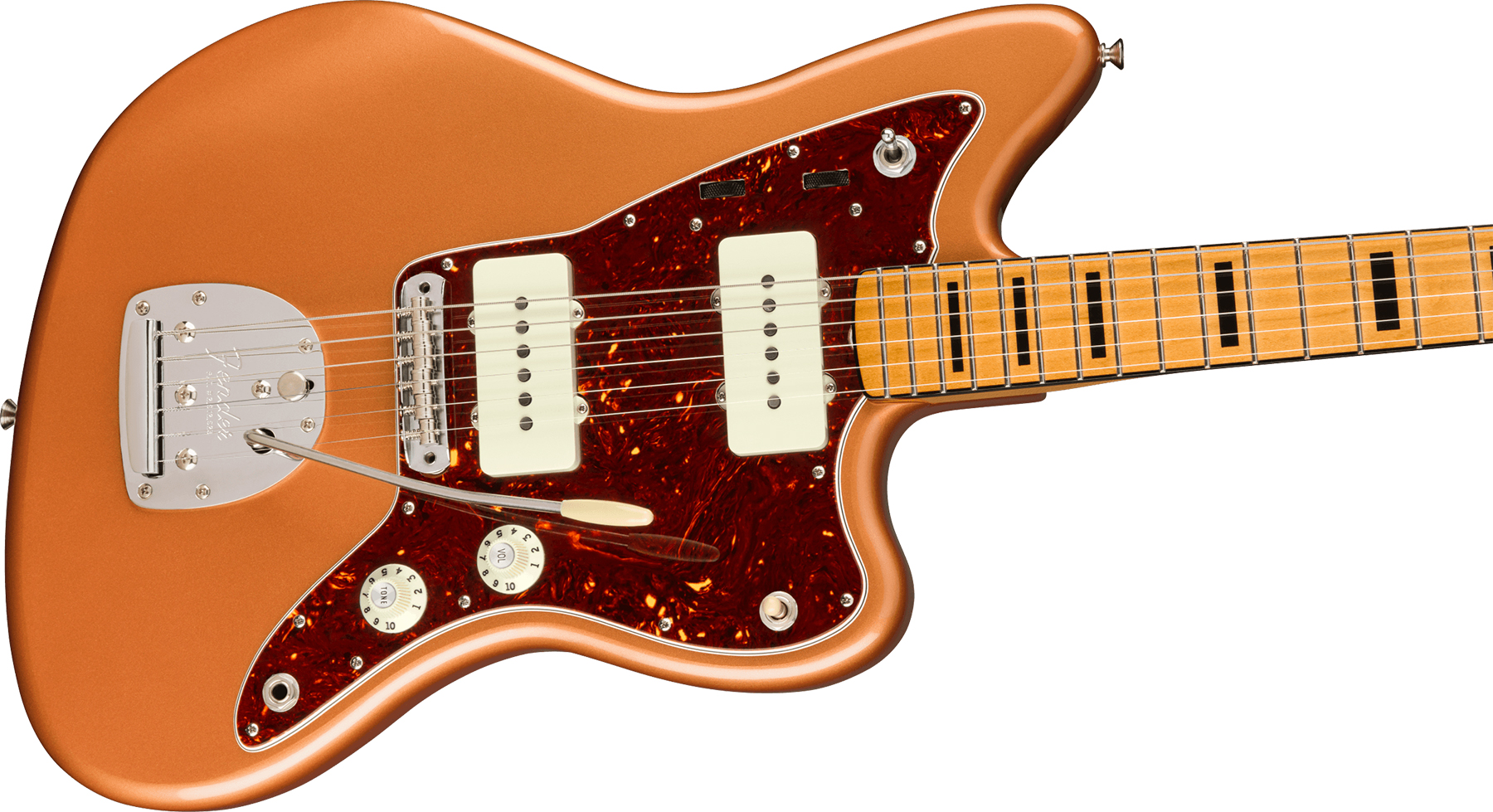 Fender Troy Van Leeuwen Jazzmaster Signature Mex Mn - Copper Age - Retro rock electric guitar - Variation 2