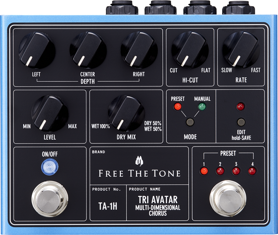 Free The Tone Tri Avatar - Modulation, chorus, flanger, phaser & tremolo effect pedal - Main picture