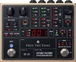 Reverb, delay & echo effect pedal Free the tone Future Factory Digital Delay