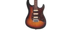 Str shape electric guitar Fret king Super-Matic HSH (RW) - Sunburst