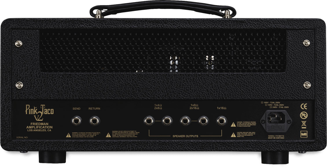 Friedman Amplification Pink Taco V2 Head 20w El84 Black - Electric guitar amp head - Variation 1